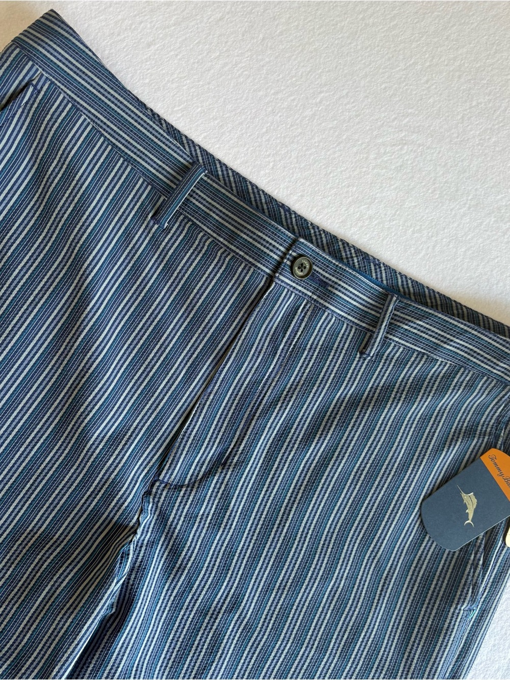 Tommy Bahama Men’s Putter Stripe Shorts Back Swing UPF 50 Pockets NWT Size 38